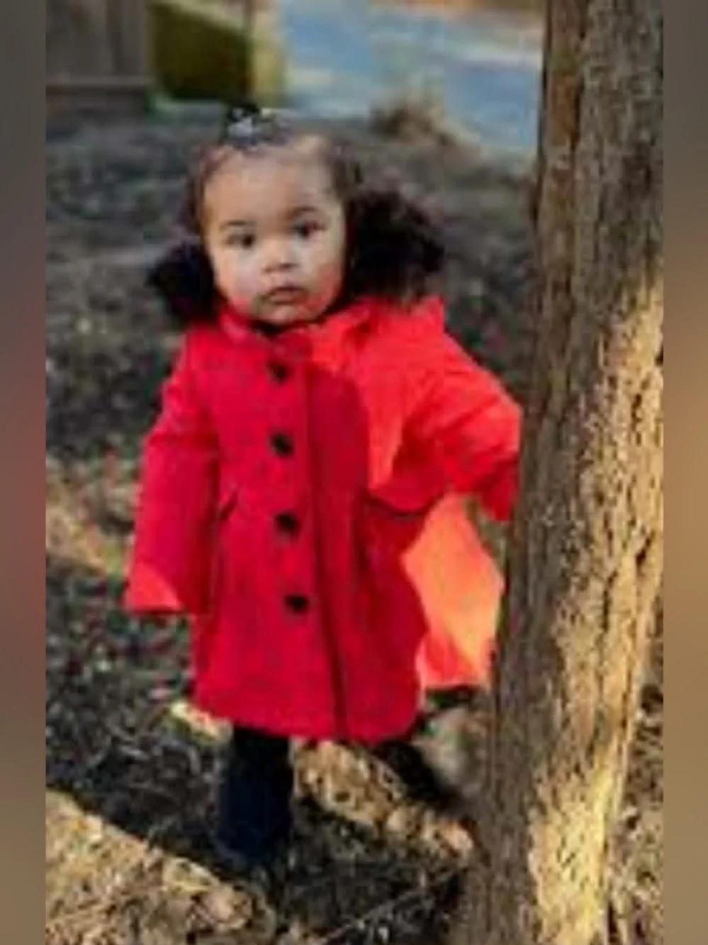 Cat & Jack Red Hooded Pea Coat for Kids